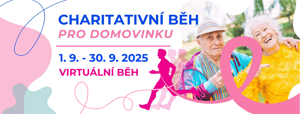 plakát - Charitativní běh pro Domovinku 2025 - Rozběháme Česko